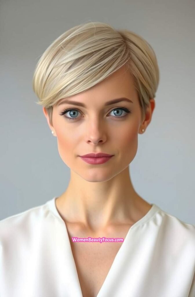 19. Elegant Pixie with Smooth Layers Front View