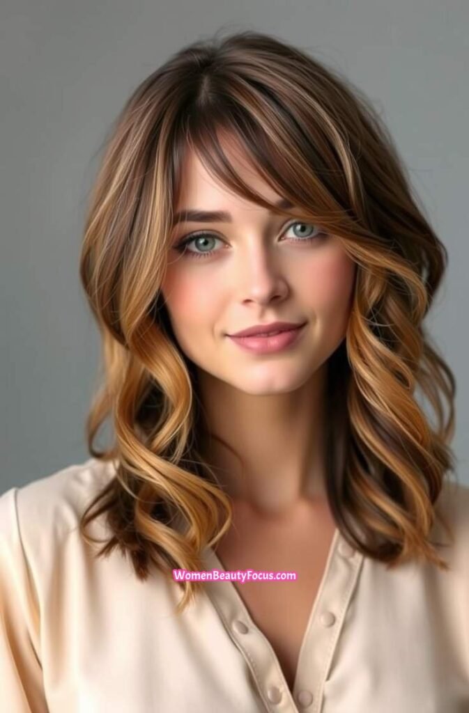 19. Softly Layered Bixie with Natural Waves FrontStraight View