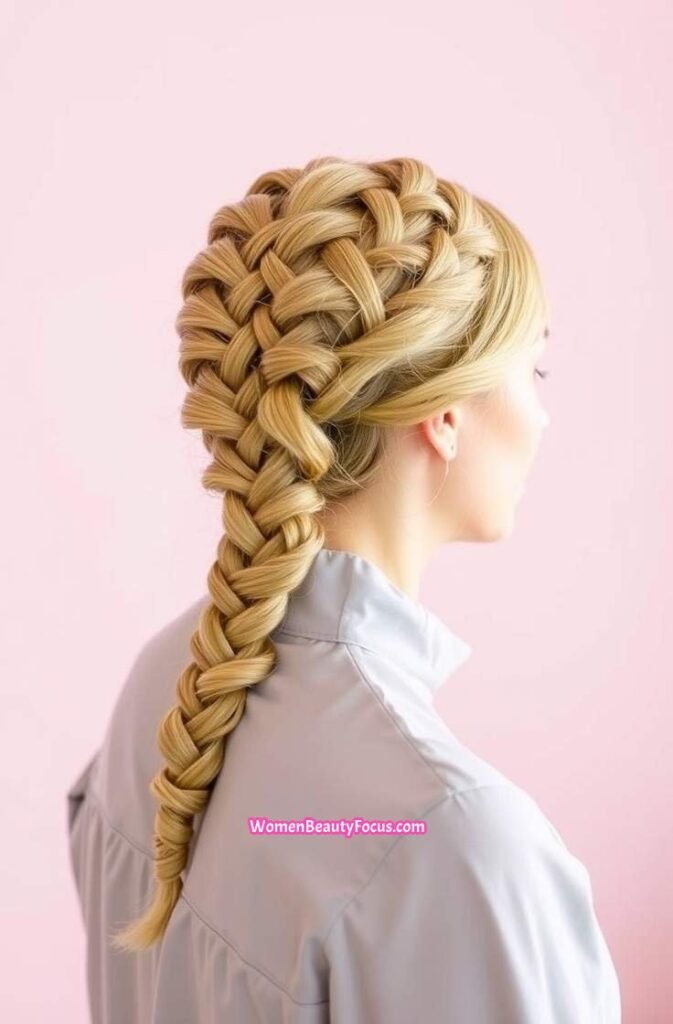 2. Classic French Braid Side View