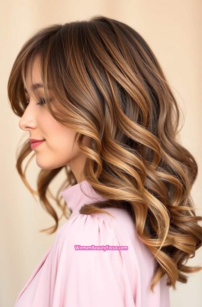 2. Soft Waves with a Side Part Side View