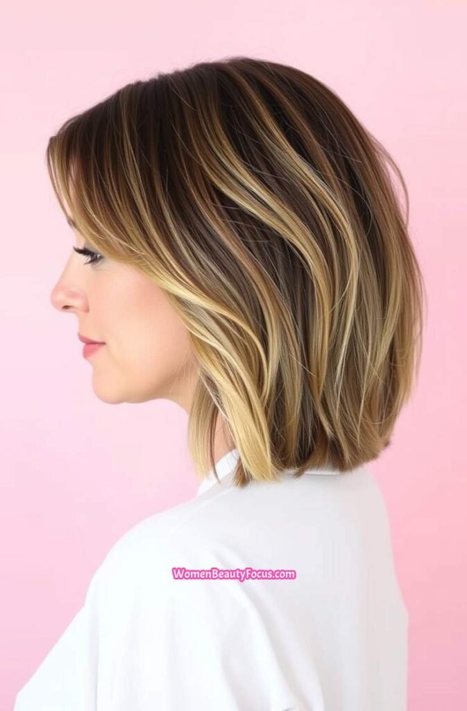 2. Textured Lob with Straight Ends Side View