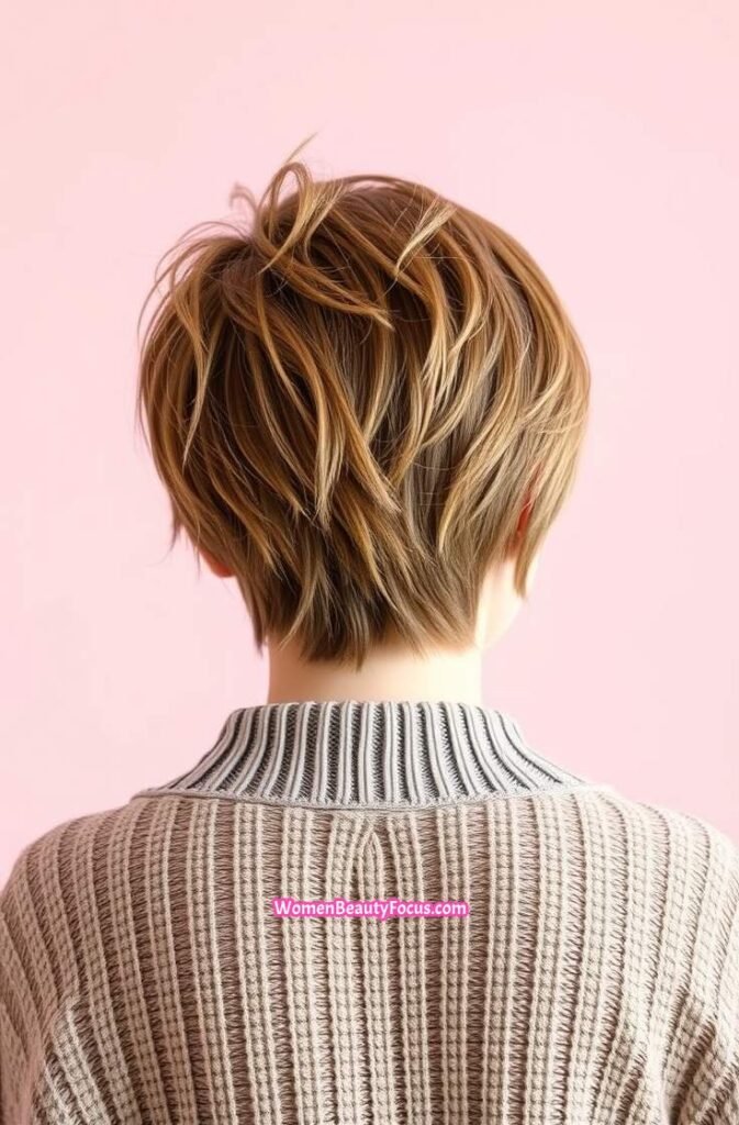 20. Back View of a Shaggy Pixie Back View 1