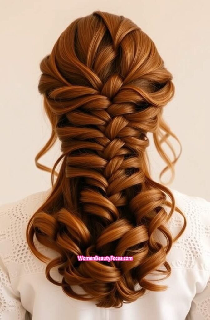 20. Braided Butterfly Updo Back View
