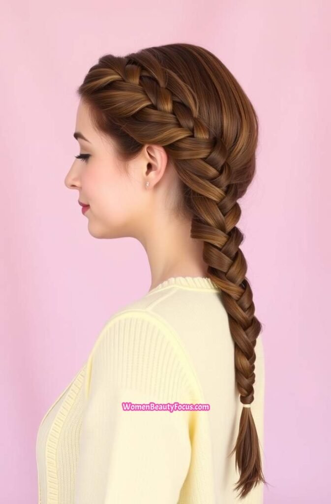 20. Herringbone Braid Side View