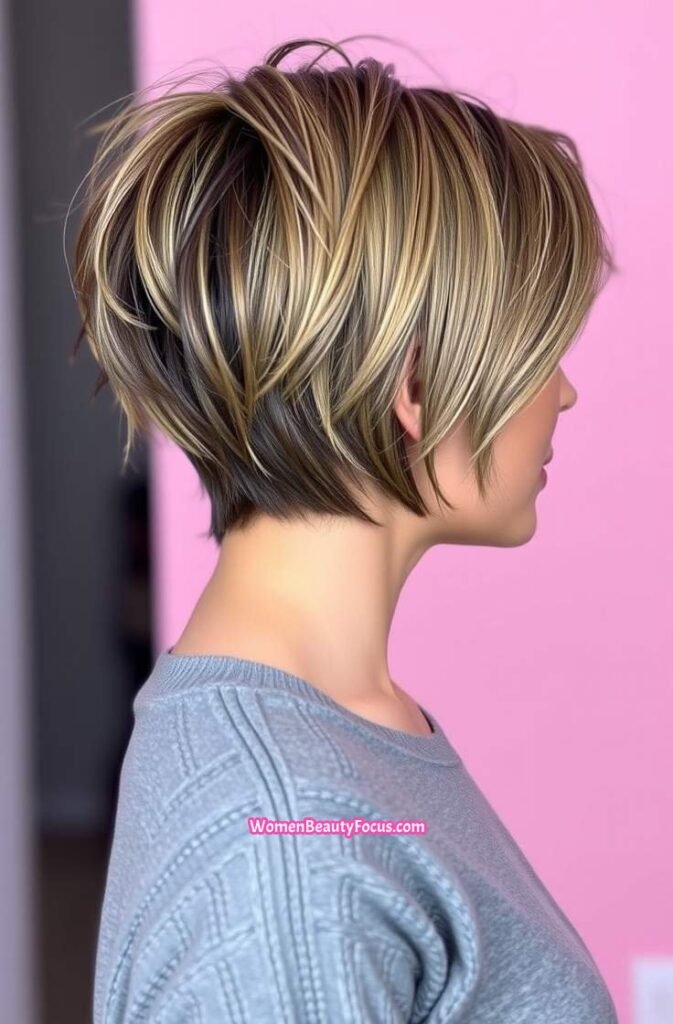 20. Shag with Choppy Layers Side View