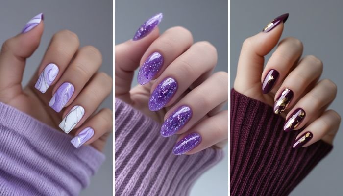 21 Purple Nails for a Royal, Sophisticated Vibe