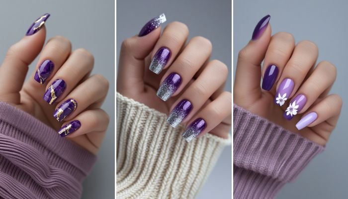 21 Purple Summer Nails for a Bold, Trendy Look