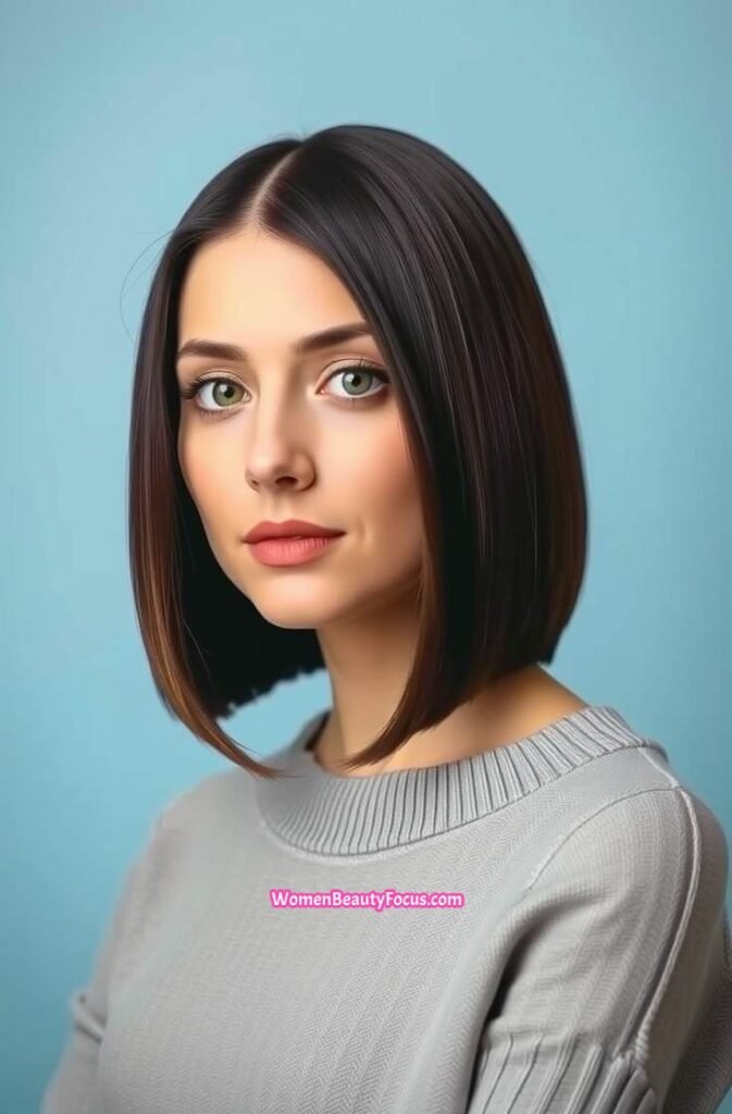 21. A Line Bob FrontStraight View
