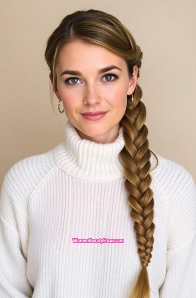 21. Waterfall and Fishtail Braid Combo FrontStraight View