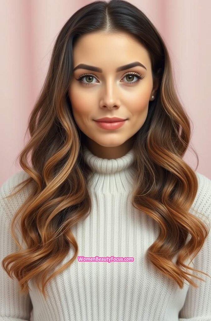 21. Wavy Long Hair Front View