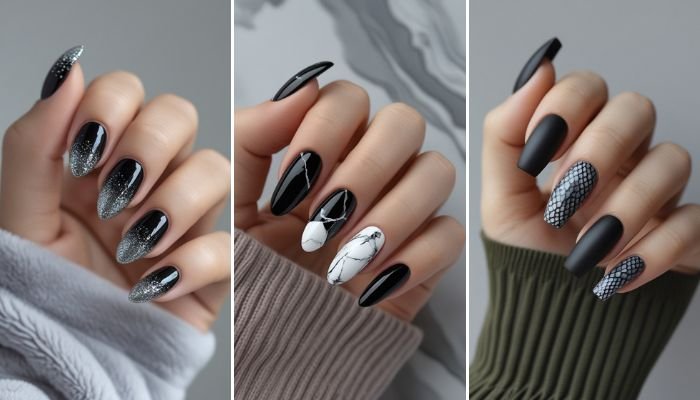22 Black Nails Ideas for a Bold, Edgy Look