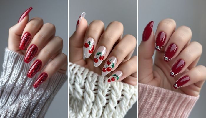 22 Cherry Nails Inspo for a Sweet, Fresh Manicure