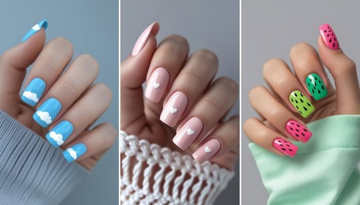 22 Square Summer Nails for a Clean, Chic Style