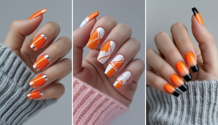 23 Orange Summer Nails for a Bright, Bold Statement