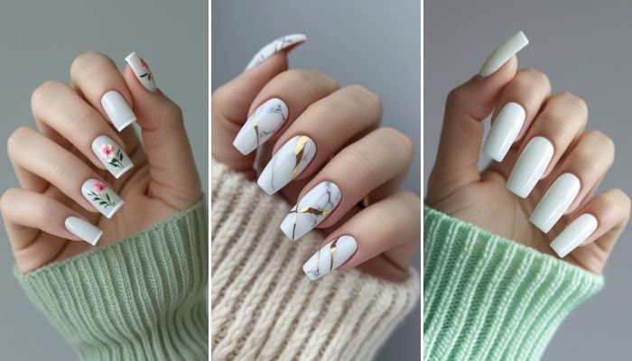 23 White Spring Nails for a Crisp, Fresh Look