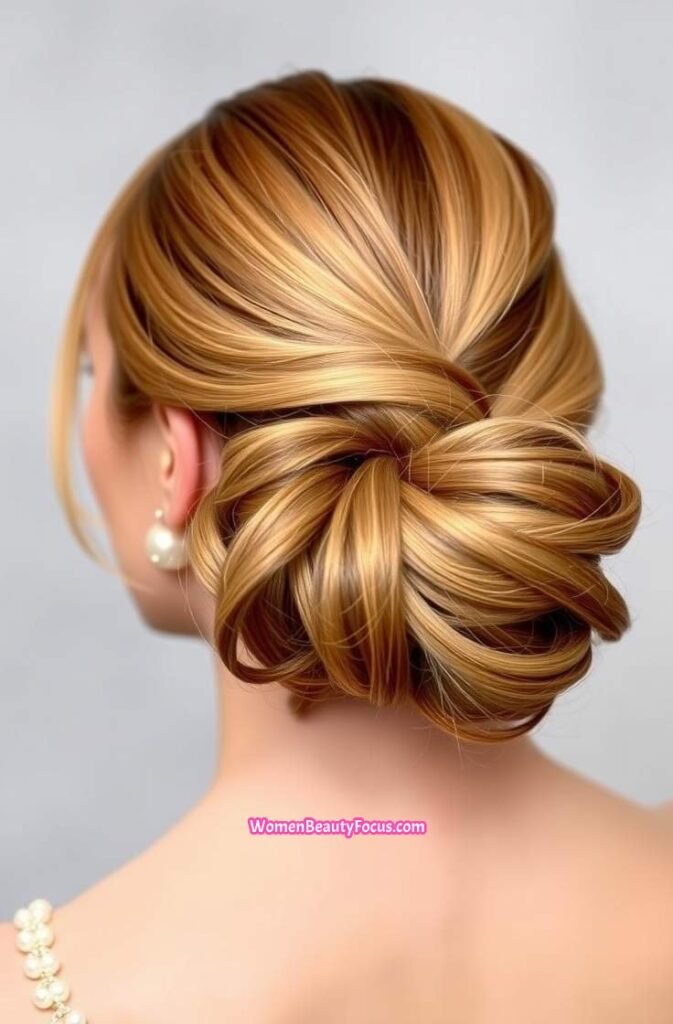 3. Chic Bubble Ponytail with Soft Waves Front View