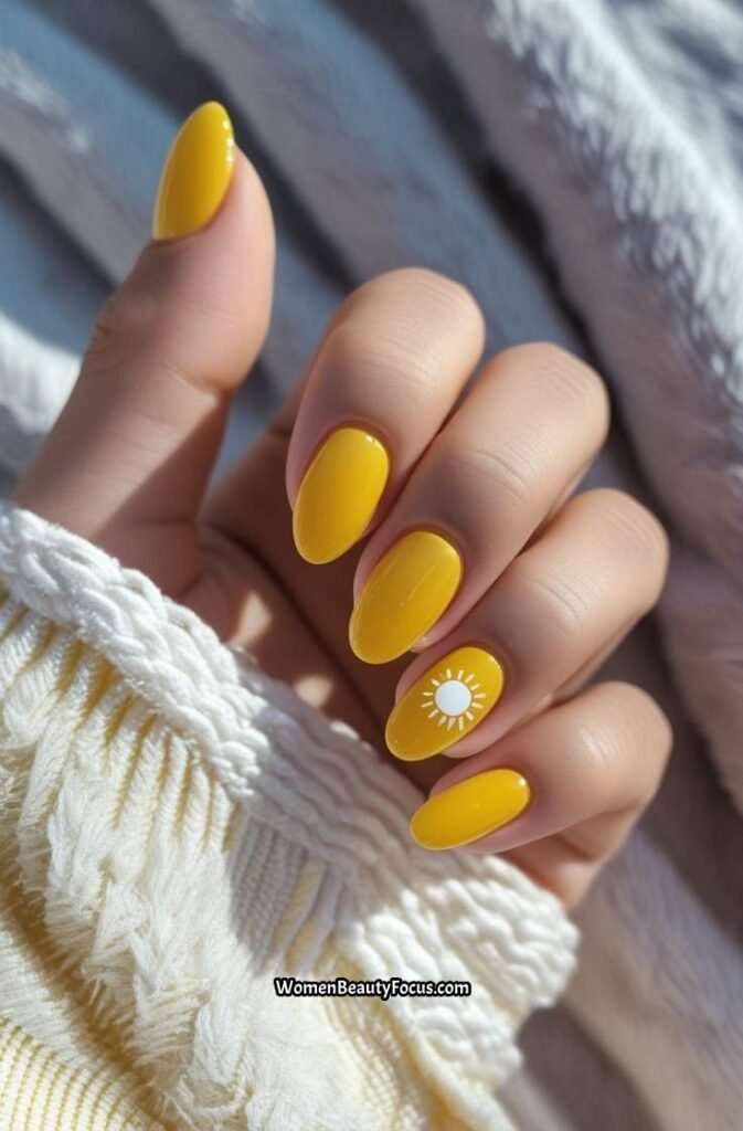 3. Sun Kissed Yellow Nails for Bright Summer Days