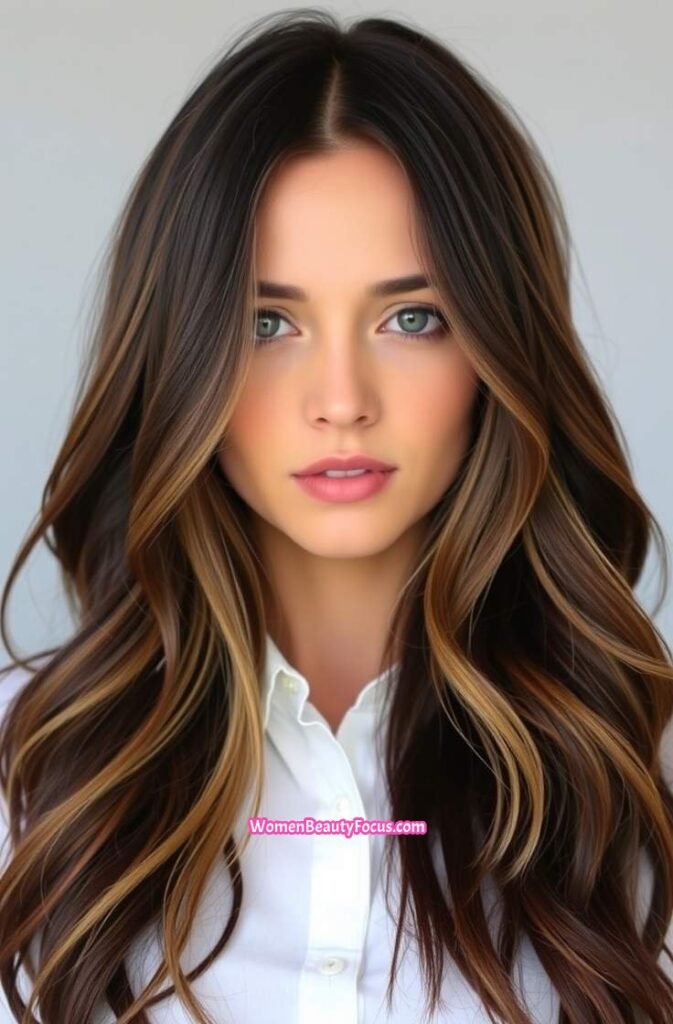 3. Tousled Layers with Beach Waves FrontStraight View