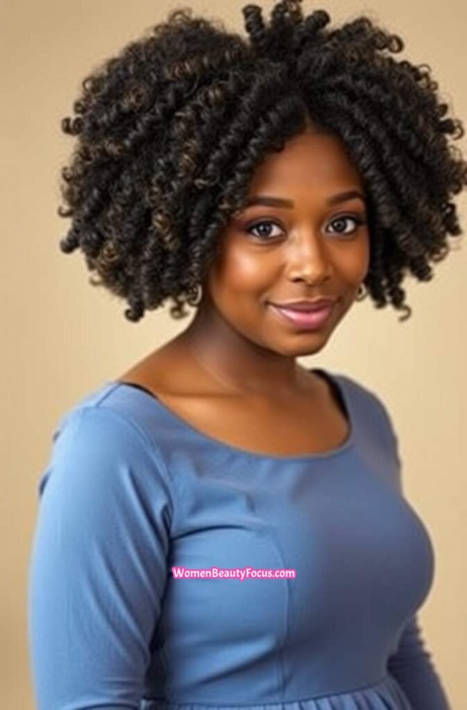 3. Voluminous Curls Quick Weave FrontStraight View