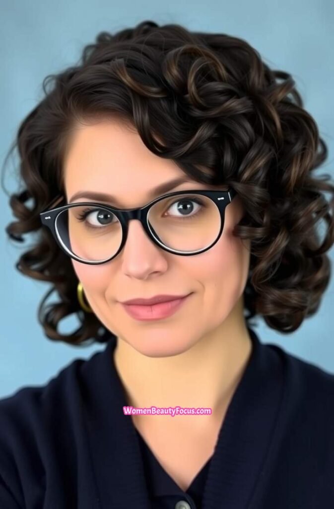 4. Curly Lob with Defined Curls