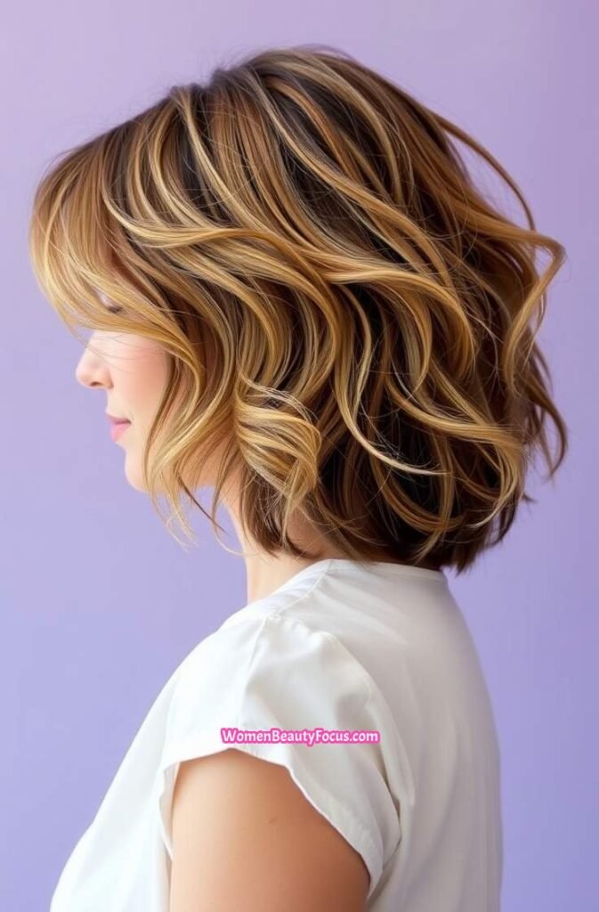 4. Shag with Volume and Beachy Waves Side View