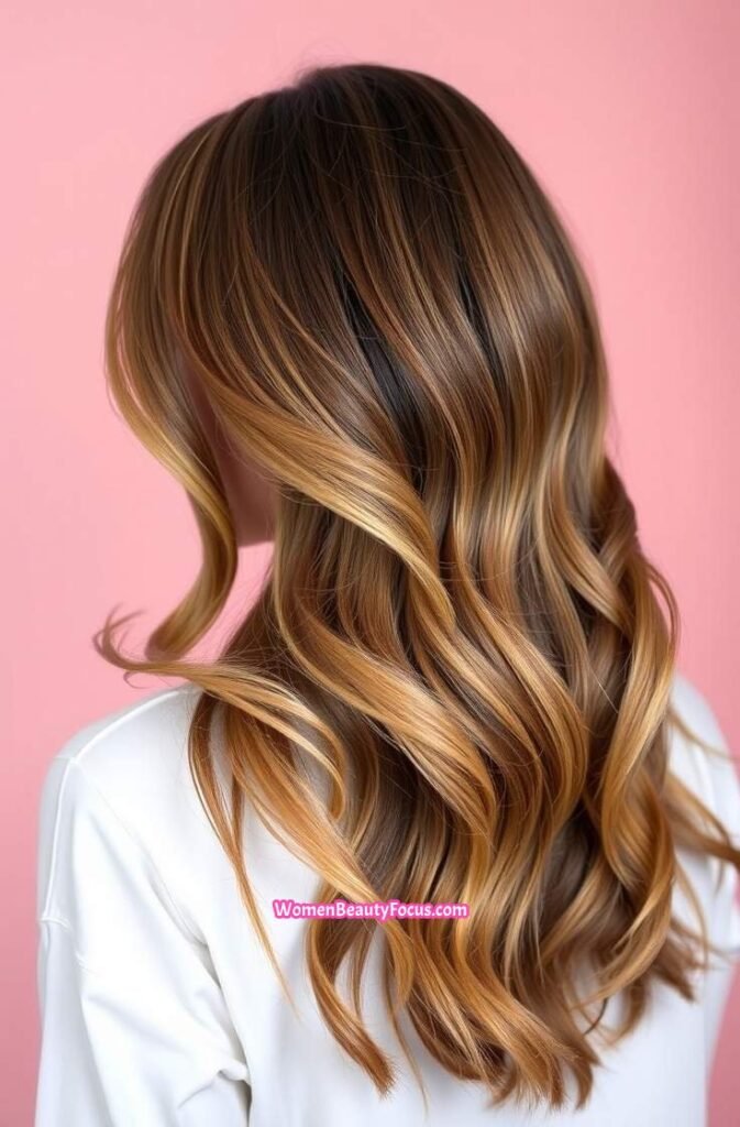 5. Layered Waves with Natural Shine FrontStraight View