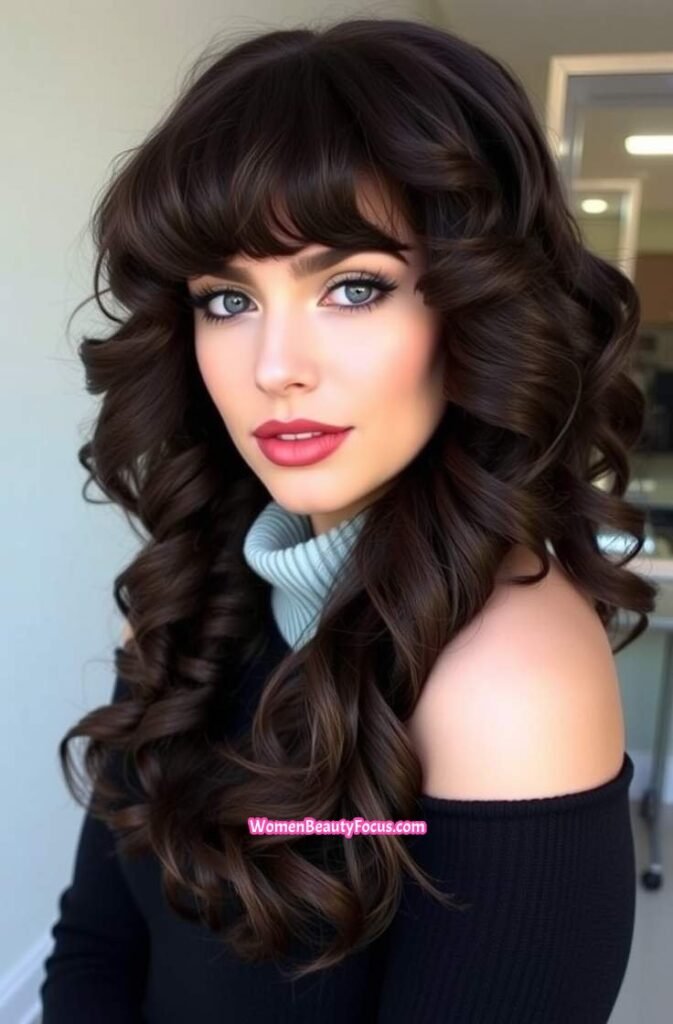 5. Smoky Espresso Curls