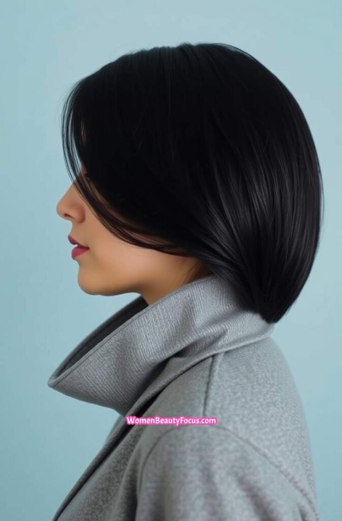 6. Angled Bob with Tapered Nape Side View