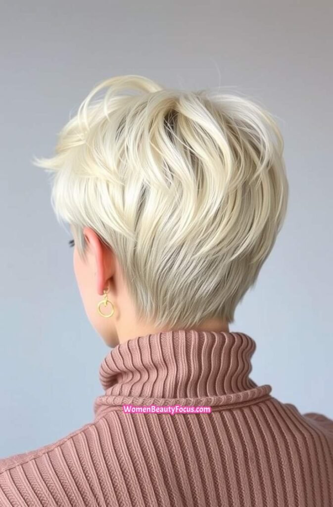 6. Back View of a Voluminous Pixie Back View