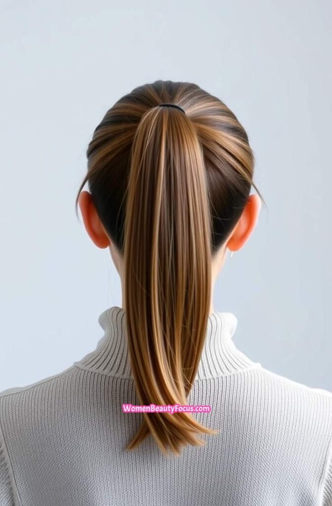 6. High Ponytail Back View 1