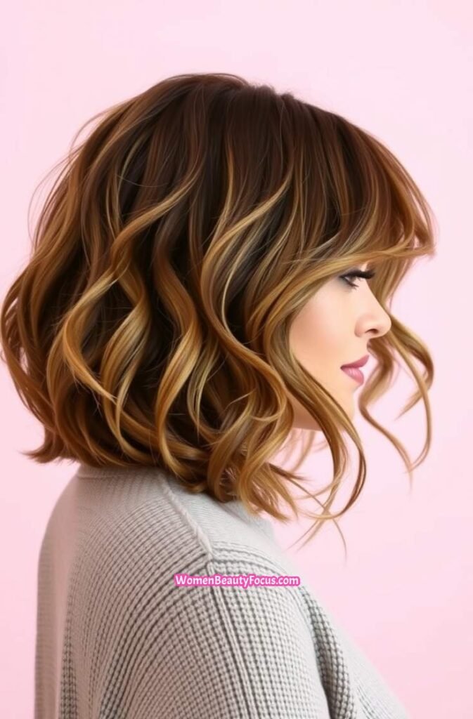 6. Wavy Shag with Layered Ends Side View