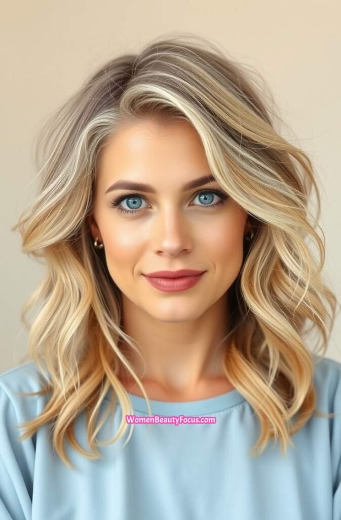 7. Loose Beach Waves FrontStraight View