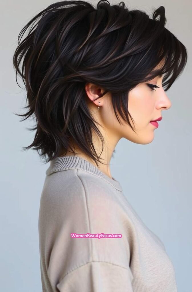 8. Tousled Shag with Volume Side View