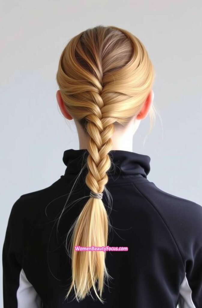 8. Twisted Low Ponytail for a Secure Hold Back View