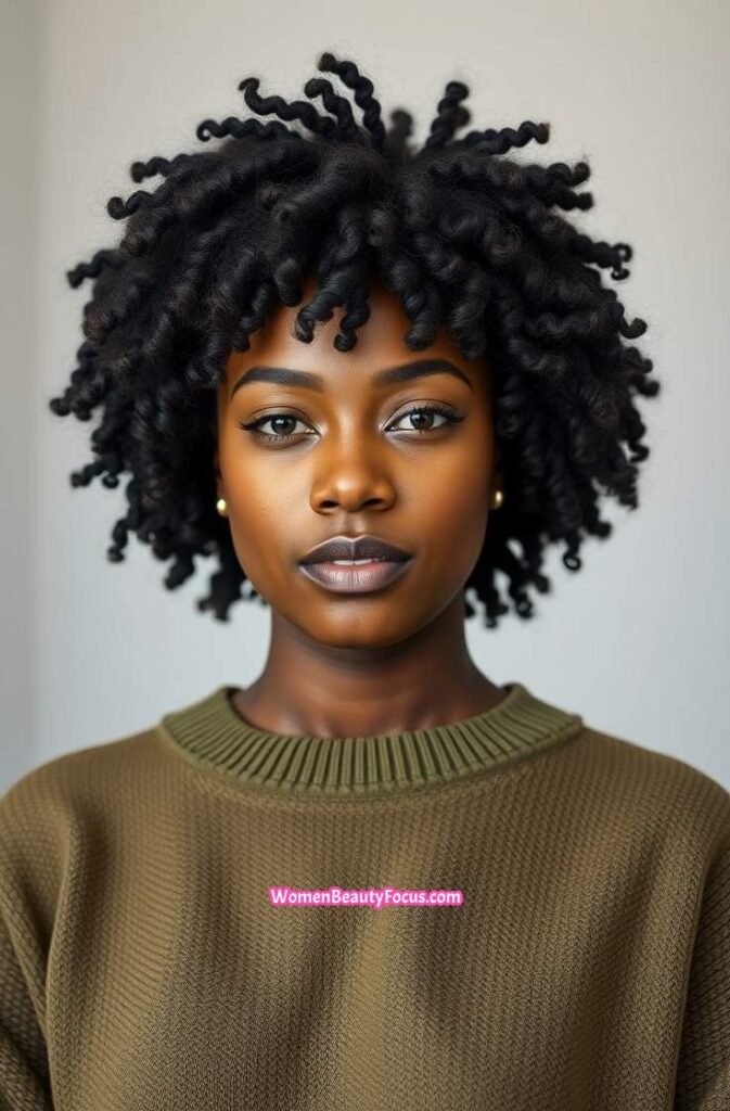 9. Wash and Go with Natural Volume Front View