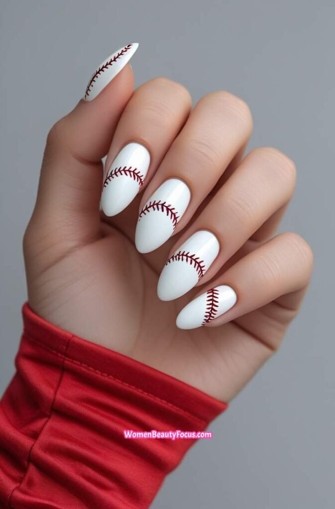1. Classic Baseball Stitch Nails