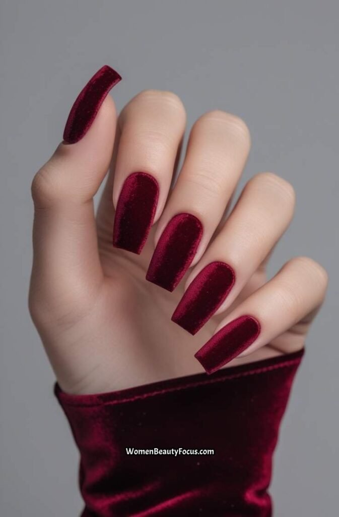 10. Red Velvet Nails