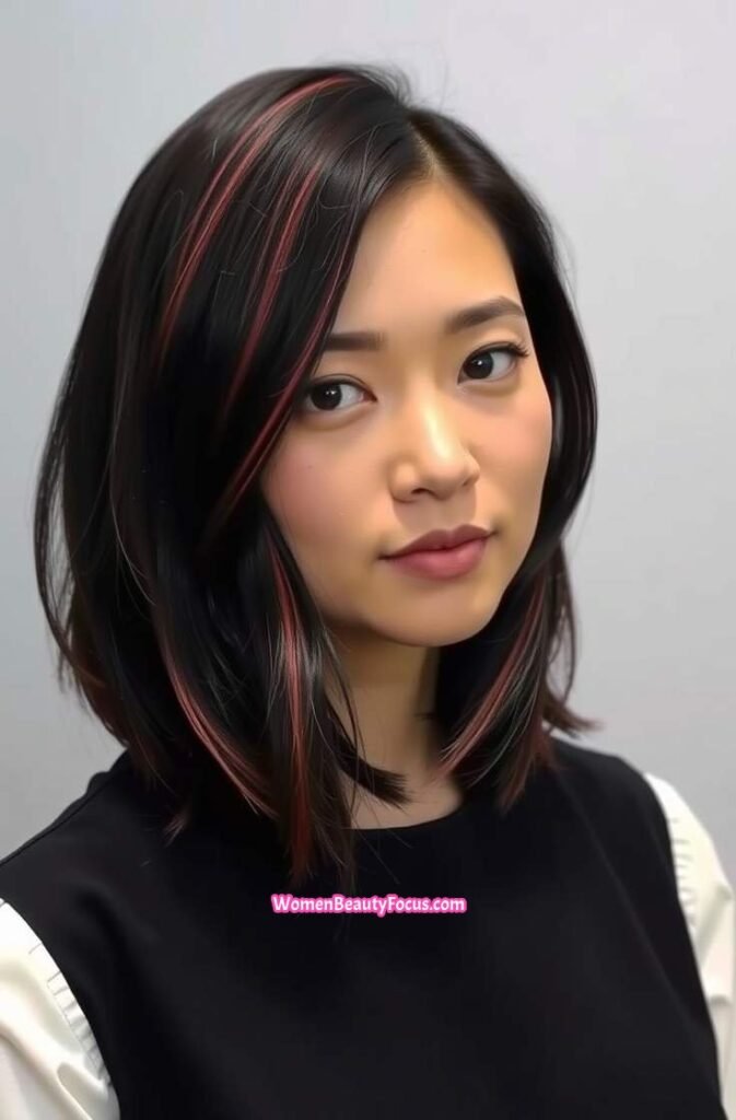 11. Black Lob with Subtle Red Highlights FrontStraight View