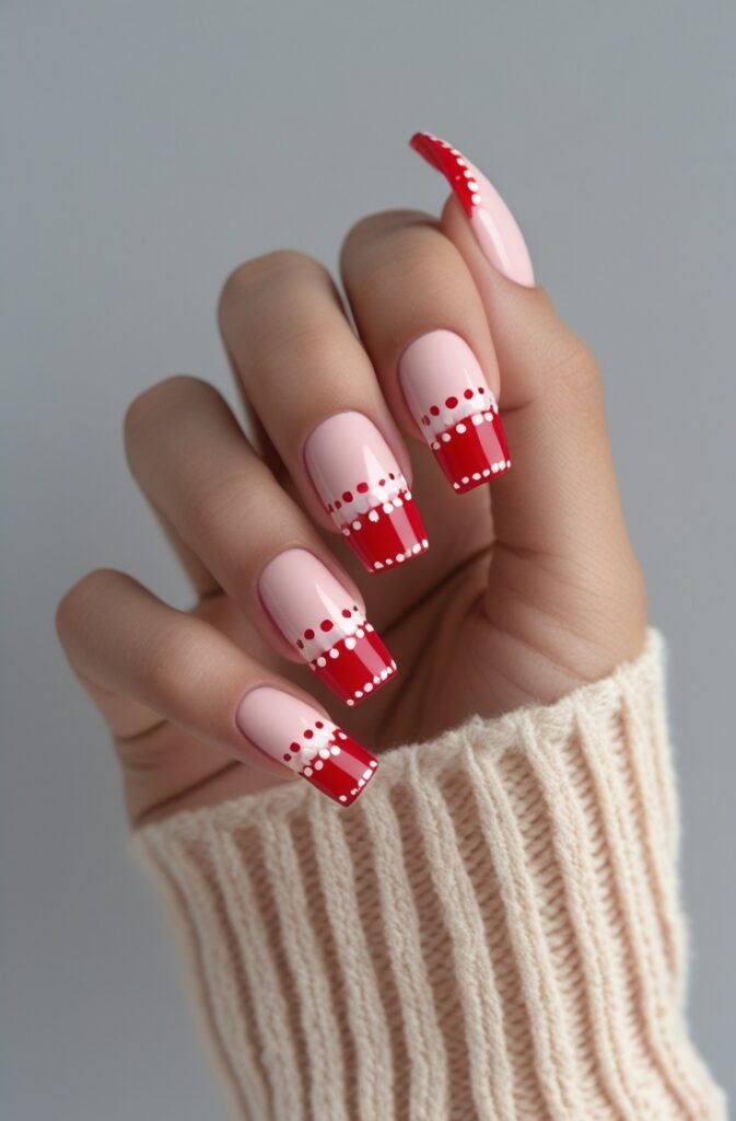 11. Cherry Tips with Tiny White Dots
