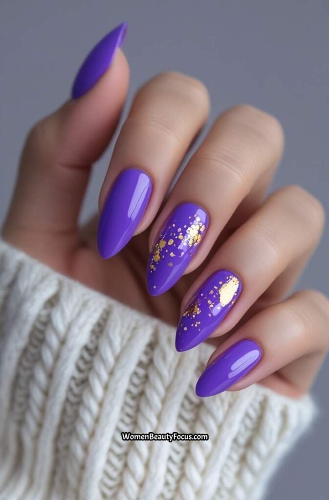 11. Neon Purple with Gold Foil Accents