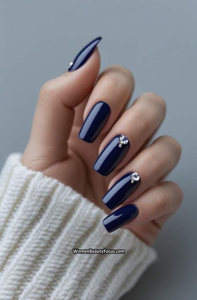 12. Midnight Blue with Crystal Rhinestones