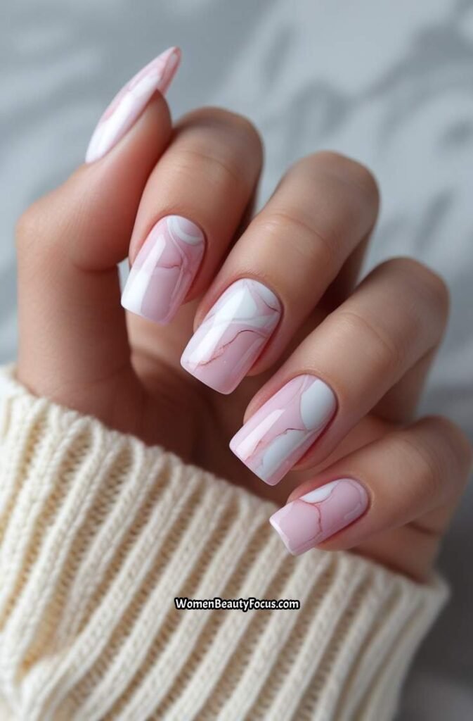 13. Soft Pink Marble Magic