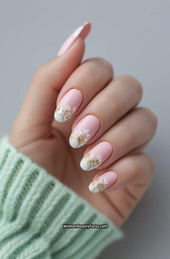 14. Floral Nail Art