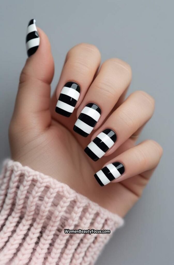 16. Black and White Stripes