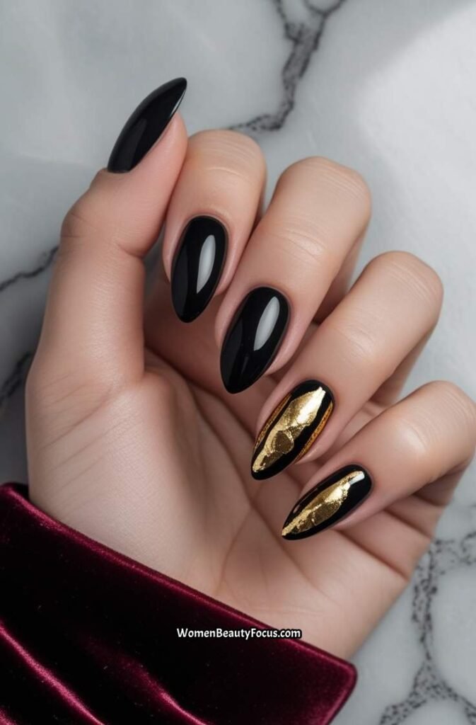 16. Bold Black and Gold