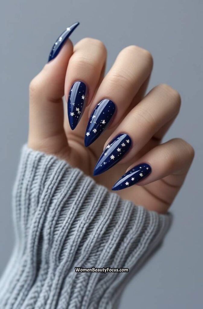 19. Midnight Blue with Star Accents