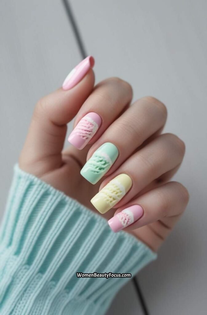 22. Ice Cream Inspired Nail Art for a Sweet Look