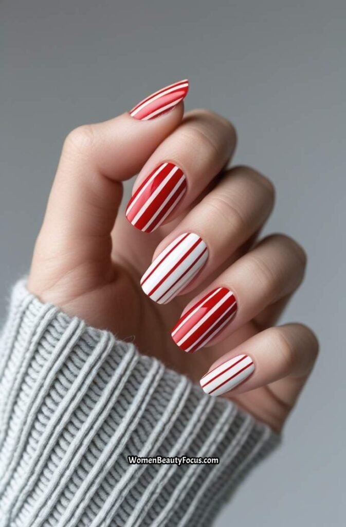 22. Red and White Vertical Stripes