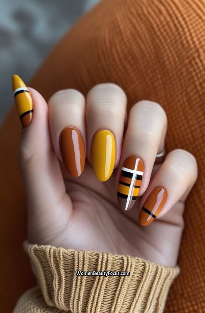 22. Retro 70s Nails