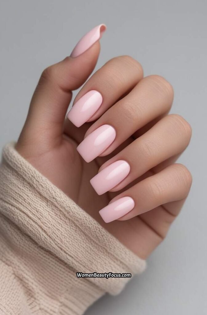 22. Soft Pink Nails